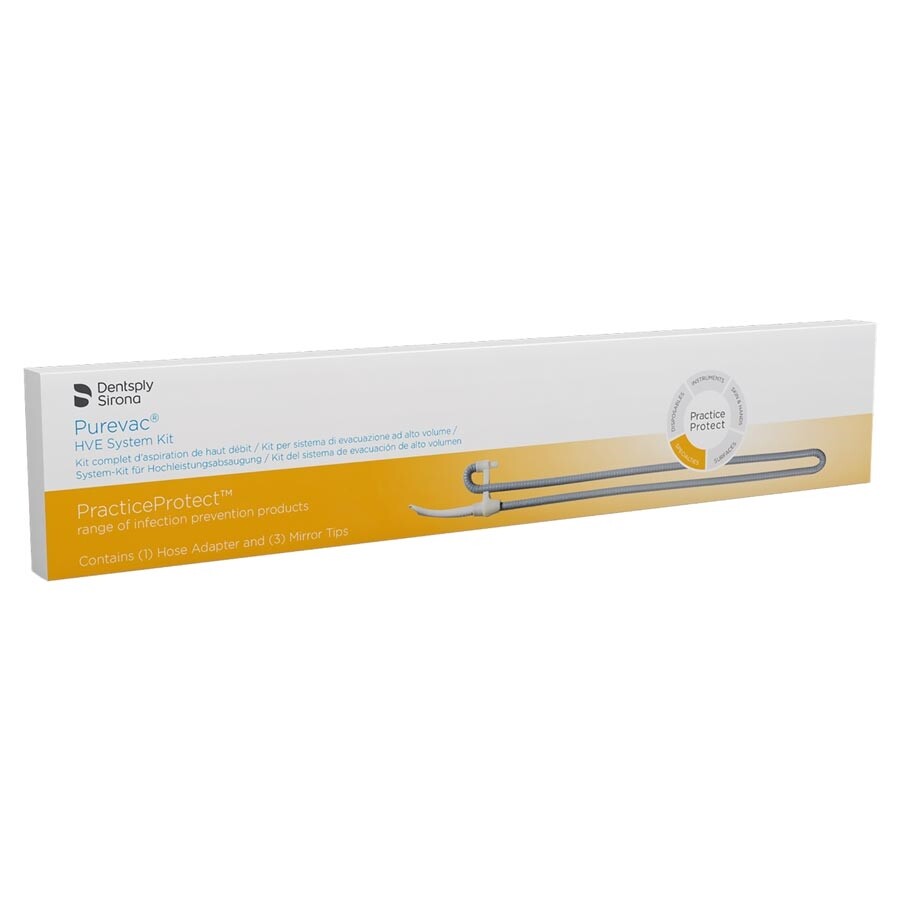Purevac HVE System Kit - HVE Mirror Tips (3) & Hose Adapter - Dentsply Sirona Purevac HVE System Kit - HVE Mirror Tips (3) & Hose Adapter - Dentsply Sirona