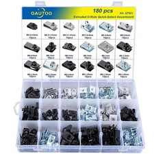 180pcs U-Nuts Assortment for Bumper, Fender, Engine, Radiator & Splash Shield picture