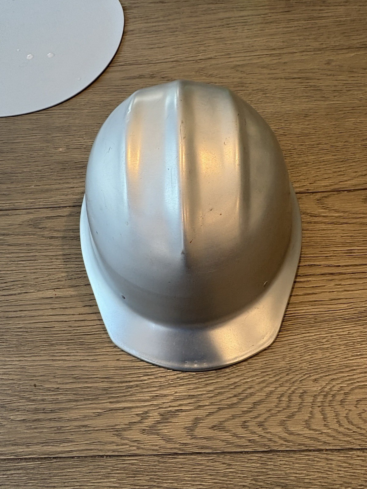 Vintage Bullard Hard Boiled Aluminum Safety Hard Hat + Liner ~ FOR DISPLAY ONLY