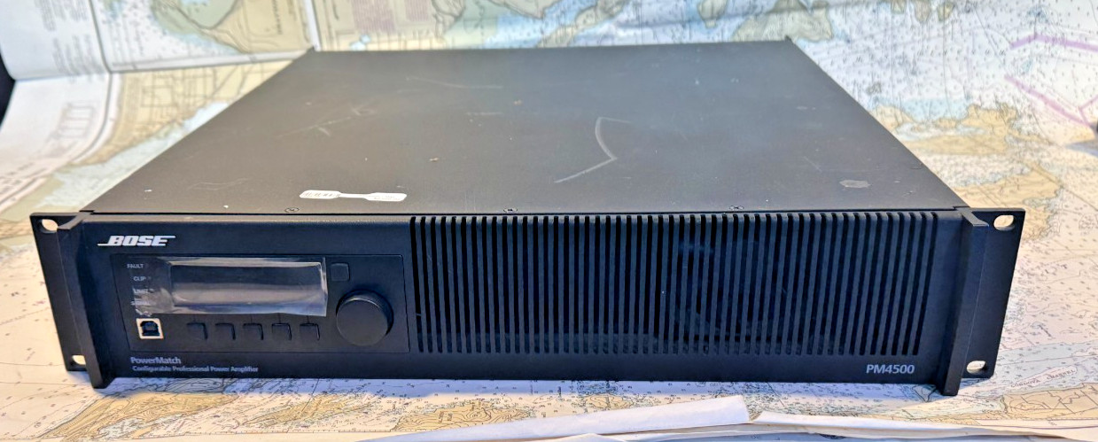 Bose PowerMatch PM4500 is a 2000-Watt configurable professional power amplifier