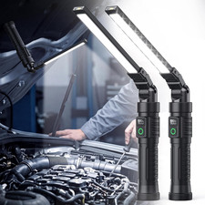 2 Pack Magnetic Work Light 5000mAh Rechargeable Flashlights 1800 Lumens picture