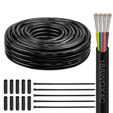18 Gauge 4 Conductor Electrical Wire, 18 AWG Tinned Copper Stranded PVC Cable picture