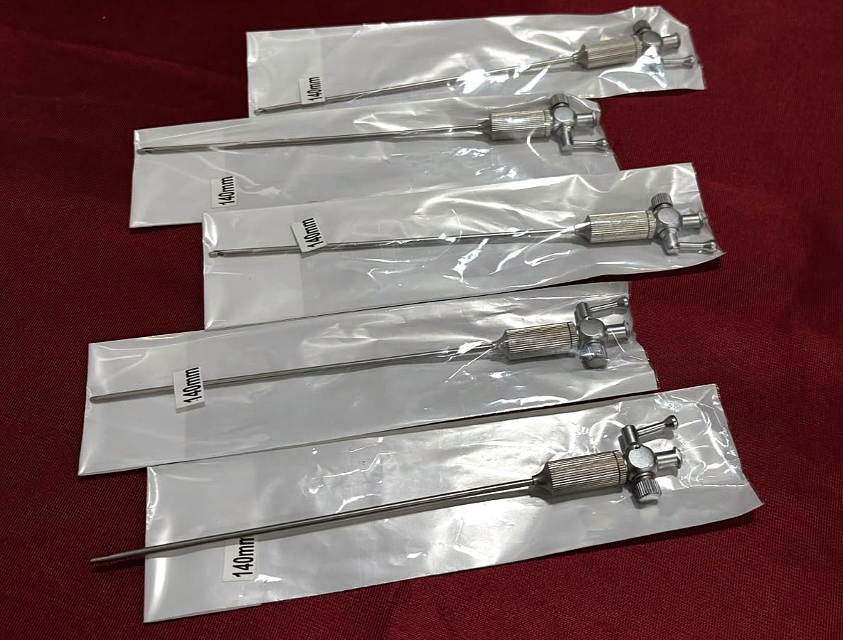 5pcs Laparoscopic Veress Needle 2.5mm x 140mm Reusable Instruments