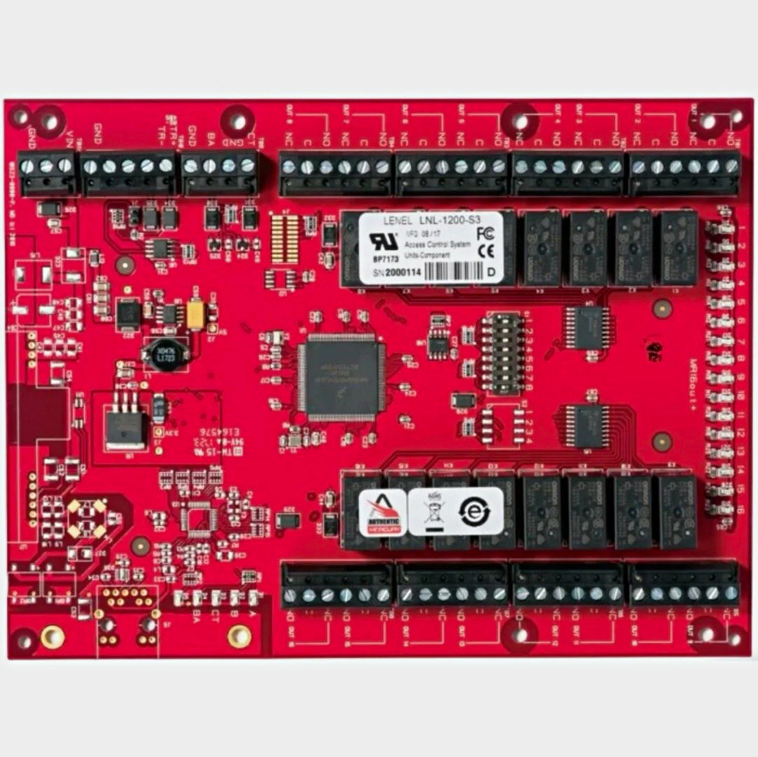 Lenel LNL-1200-S3 Access Control System Relay I/O Module Board