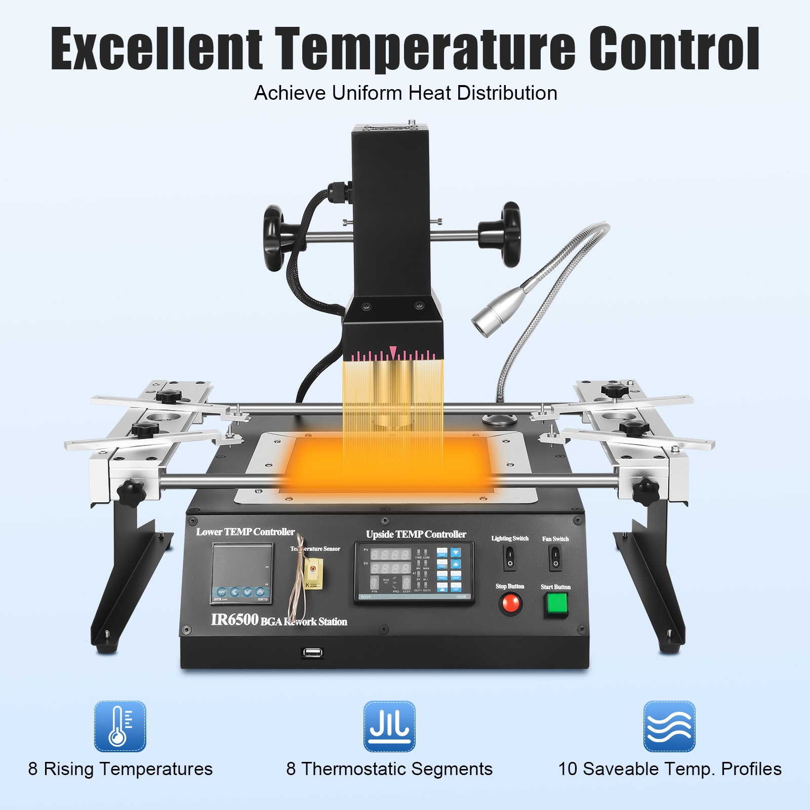 110V IR6500 Rework Station Infrared BGA Reballing Tool Soldering Welding Machine