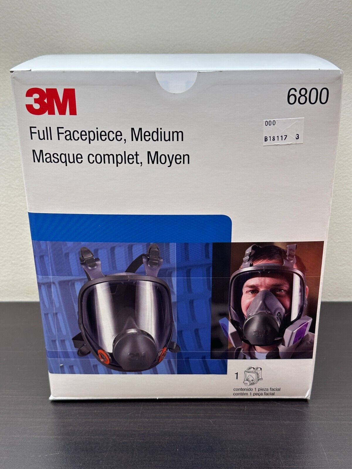 New 3M 6800 Full Facepiece Respirator 6000 Series 6800 - Medium