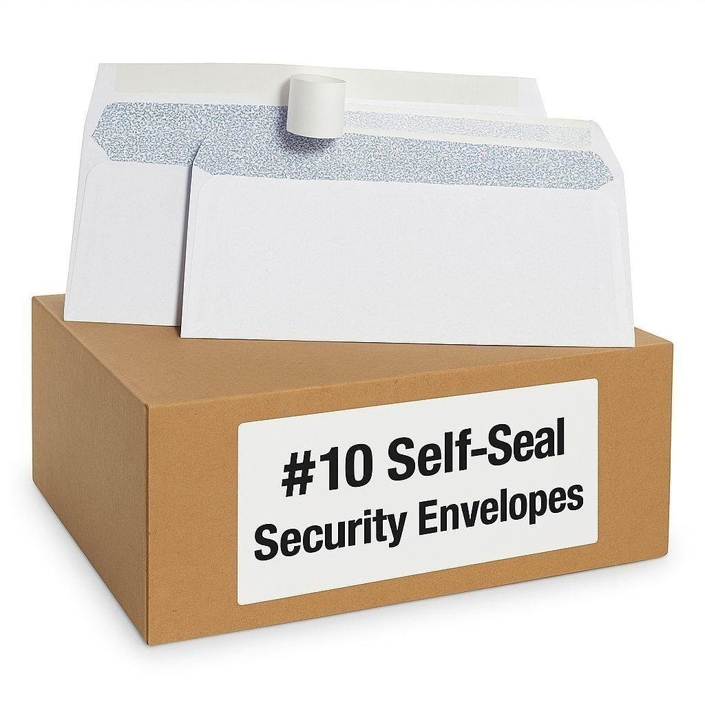200 - Pack #10 Security Envelopes Self Seal Envelopes 4-1/8 200 - Pack #10 Security Envelopes Self Seal Envelopes 4-1/8