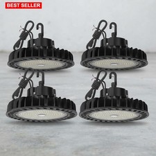 UFO LED High Bay Light 200W 29000 Lm 5000K Dimmable 4 Pk IP65 Commercial Bronze picture
