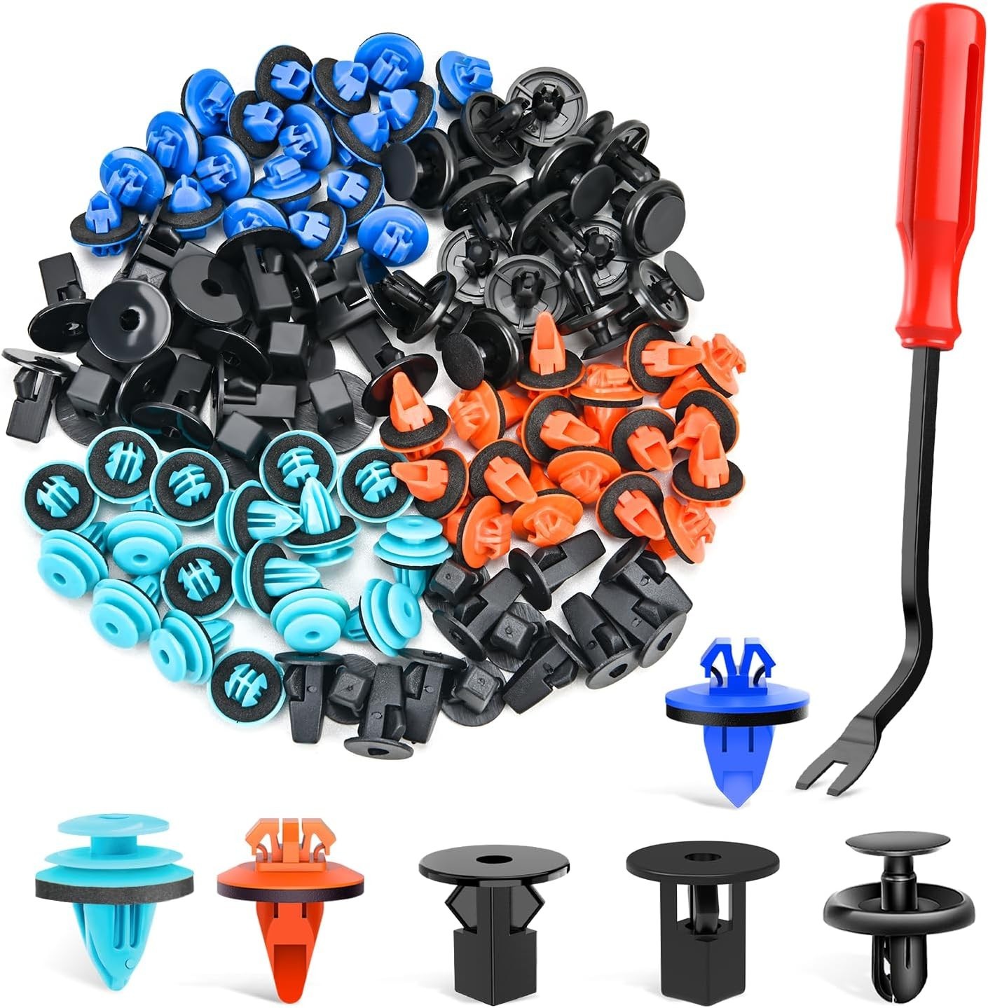 180PCS Fender Flare Clips & Fasteners for Toyota 4Runner Tacoma RAV4 Bumper Repa