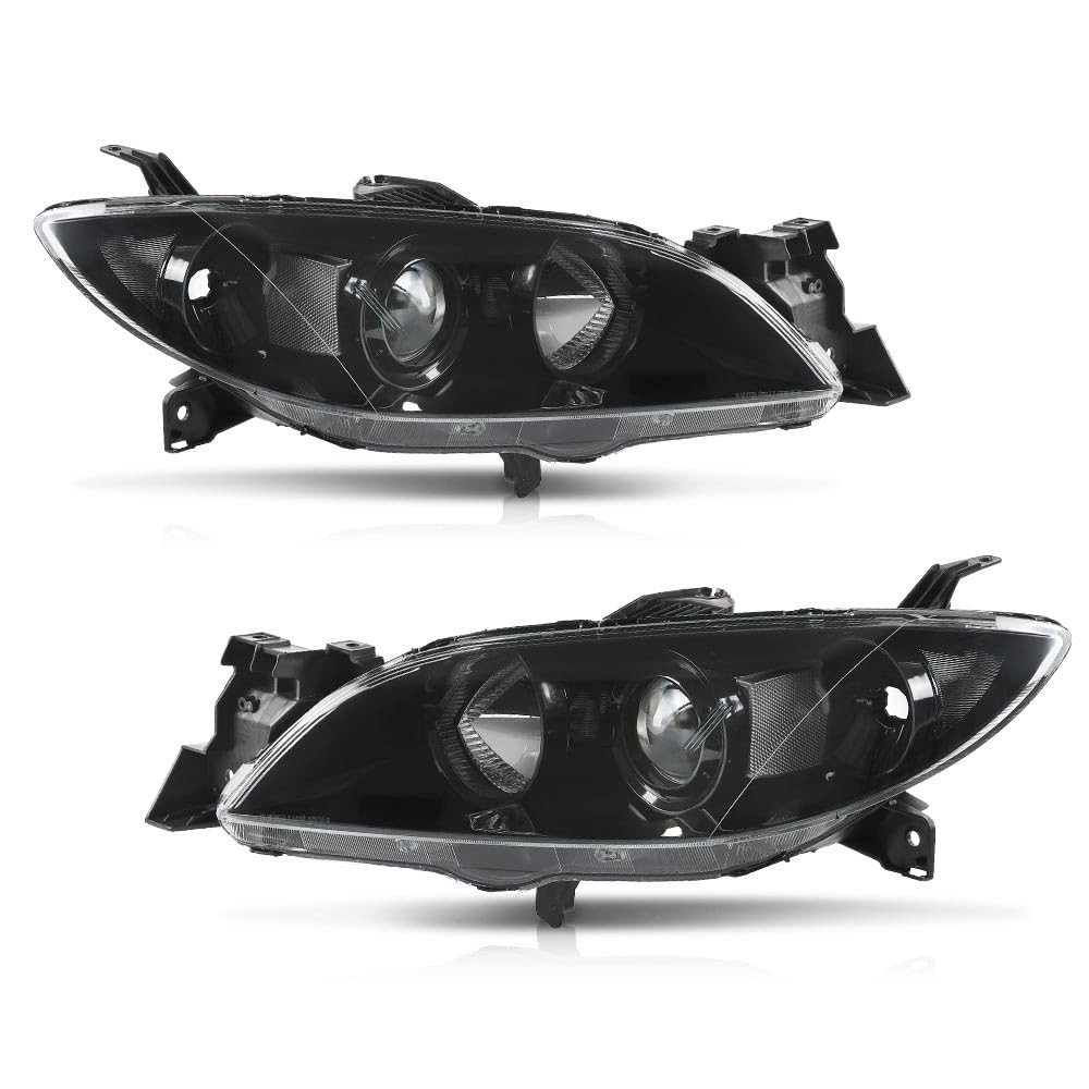 Projector Halogen Headlights Fit Mazda 3 2004‑2009