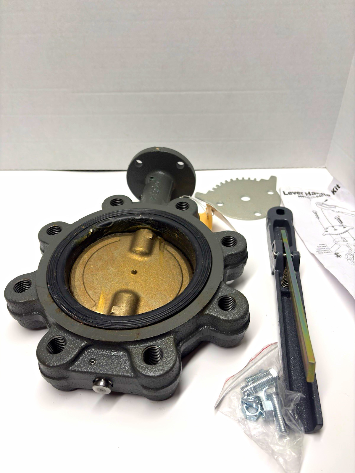 Milwaukee Valve CL223ED 4” Lug Butterfly Valve 200 WOG w/ Lever Handle Kit