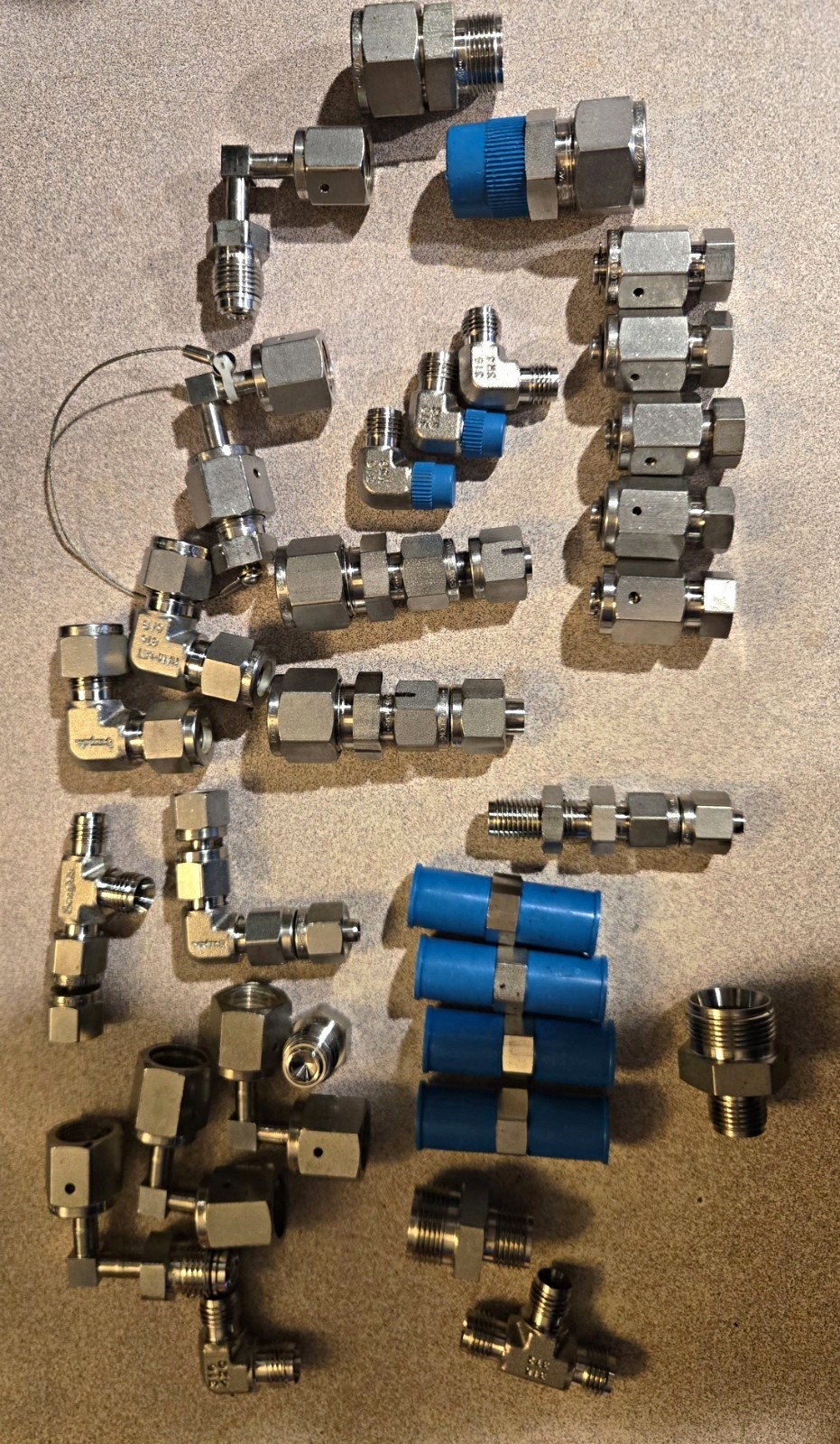 Swagelok Stainless Steel Tube Fittings & Adapters Assorted Lot 30pcs Swagelok Stainless Steel Tube Fittings & Adapters Assorted Lot 30pcs