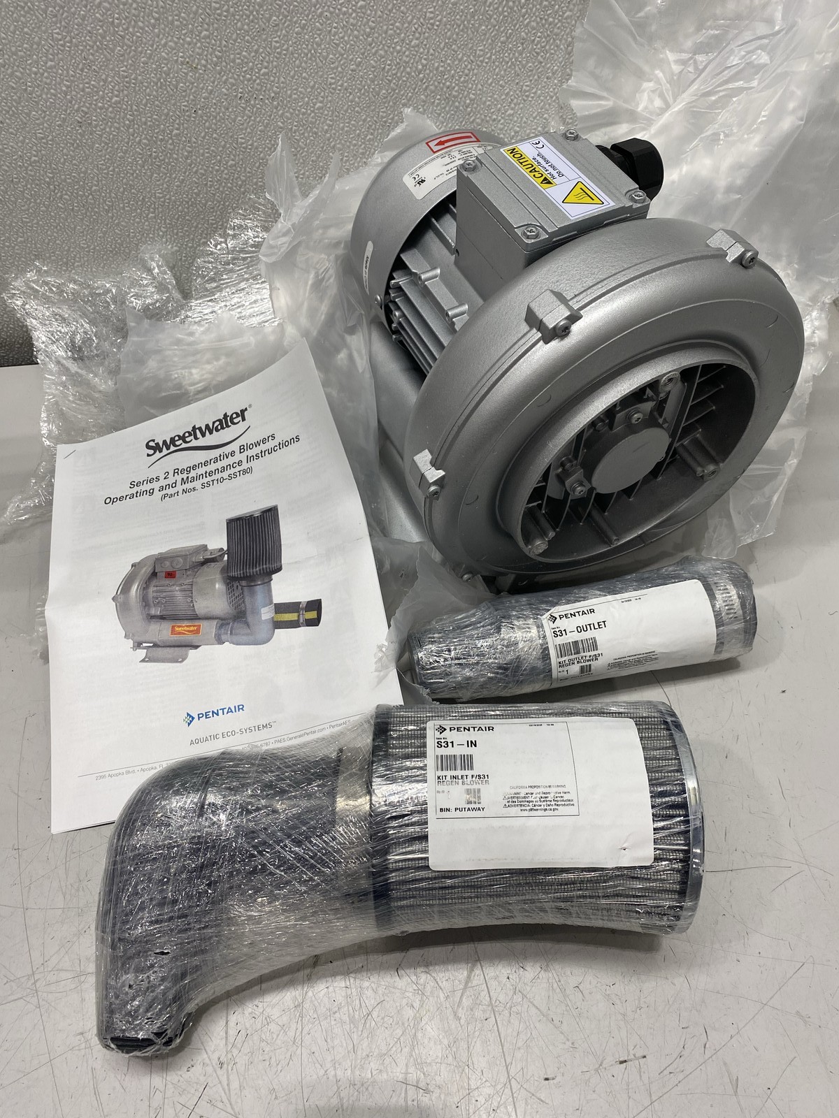 Pentair Aquatic Eco-Systems Sweetwater Series 2 Regenerative Blowers, SST20