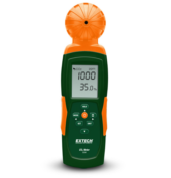 Extech CO240 Indoor Air Quality, Carbon Dioxide (CO2), Humidity, Wet Bulb Meter