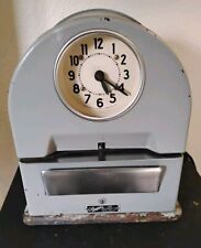 Vintage Antique Simplex Time Recorder Equipment PUNCH CLOCK Garner Mass WORKS picture