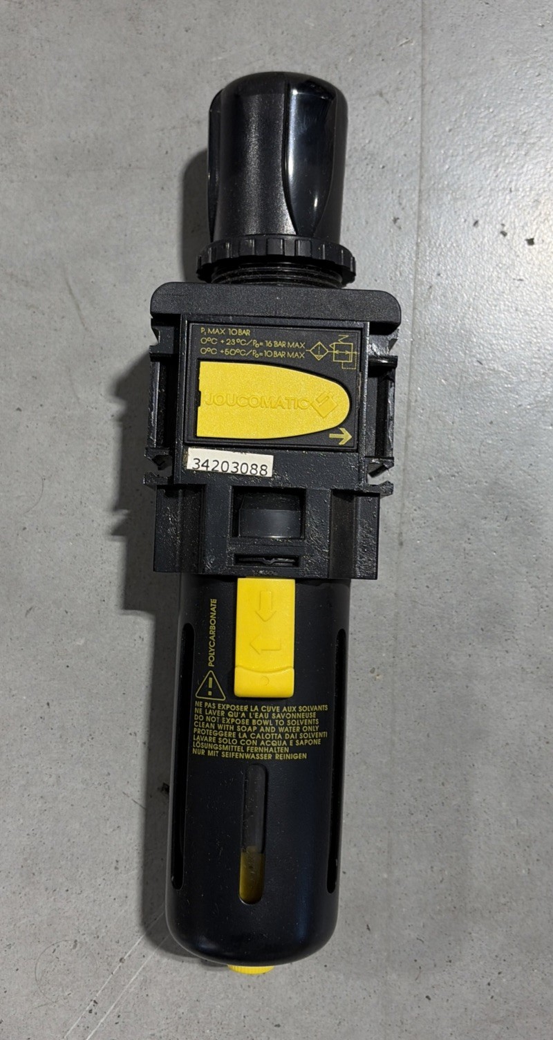 ASCO Numatics 34203088 Filter Regulator With Gauge G 1/2 Modulair 112 Air 12-Bar