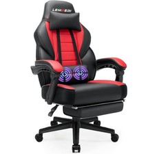 Big and Tall Gaming Chair, 400lb Capacity, Red picture