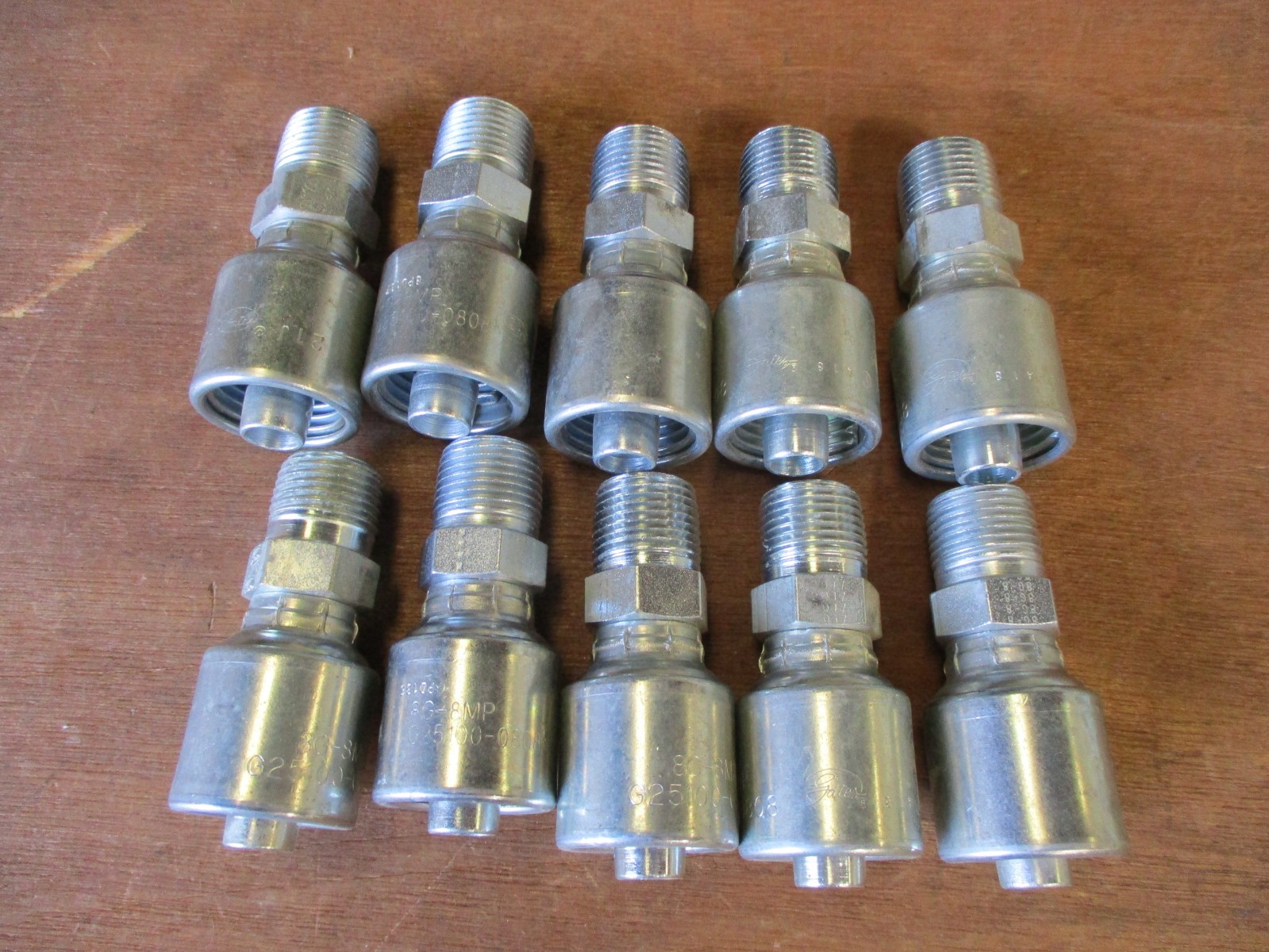 10 Pack Gates Hydraulic Hose Fittings 8G-8MP 1/2 10 Pack Gates Hydraulic Hose Fittings 8G-8MP 1/2