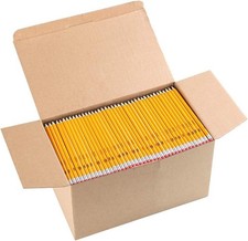 Madisi Wood No. 2 HB Pencils, Yellow, Bulk Pack of 1000 Pencils picture