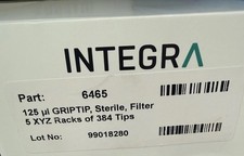 Integra 6465 (lot Of 2) 125uL Sterl, Filt 5 XYZ Rack of 384 Tips picture