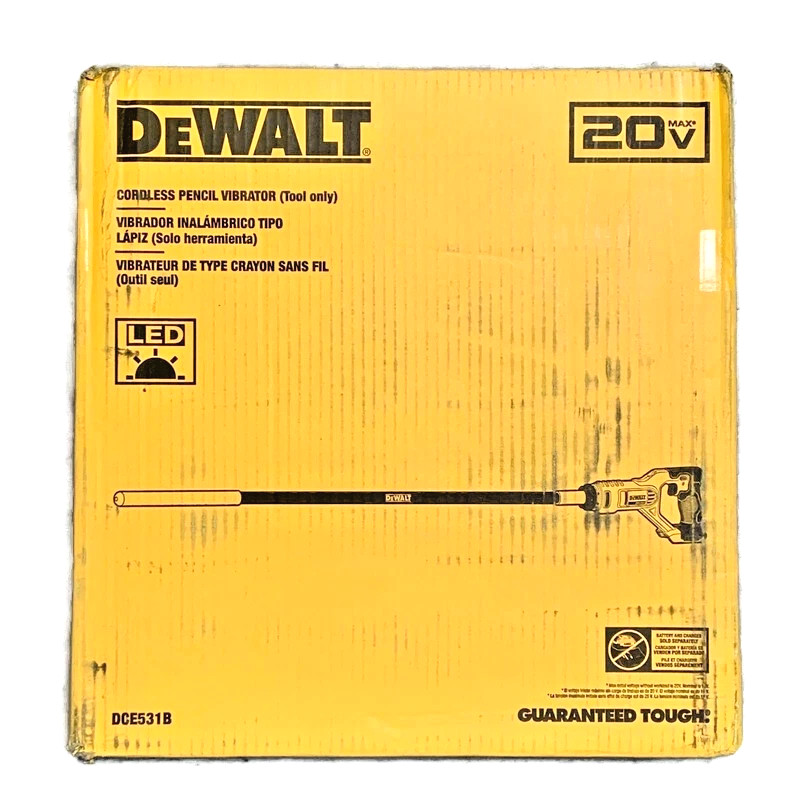 DEWALT DCE531B 20V MAX* Pencil Vibrator (Tool Only) DEWALT DCE531B 20V MAX* Pencil Vibrator (Tool Only)