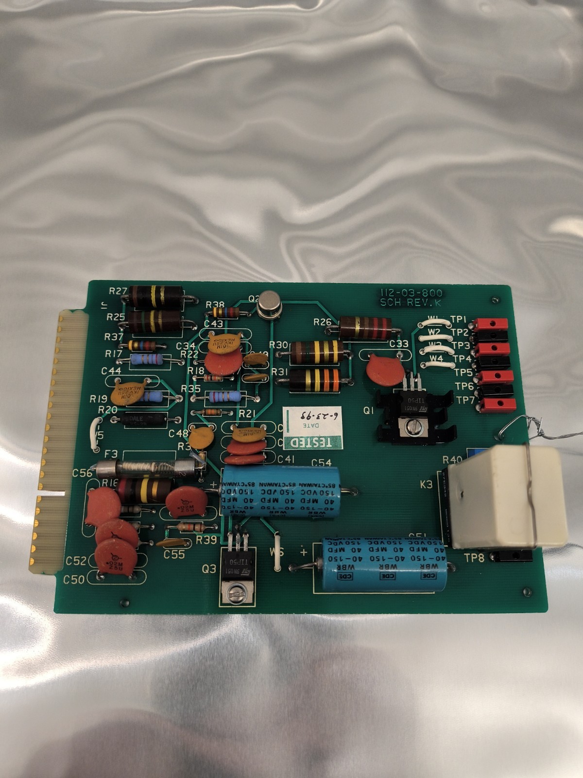 APT 112-03-800 REV K High Voltage Solenoid Driver Board Applied Process Tech PCB