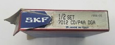 SKF 7012 CD/P4A DGA Angular Contact Bearing 1/2 Set picture
