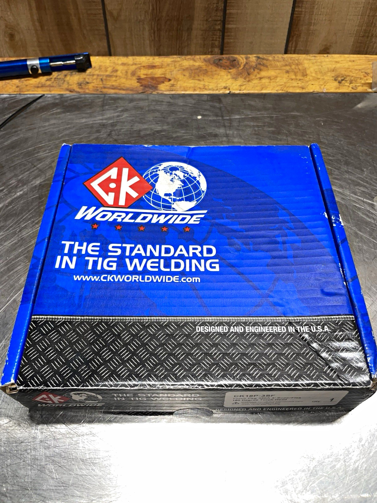 CK Worldwide CK18P-3SF TIG Torch Kit 350A 3 ft SuperFlex 180° Torch Head