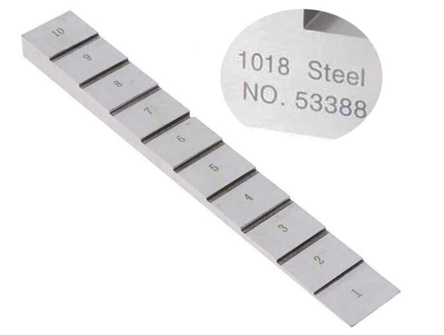 10 Step Calibration Block For Ultrasonic Thickness Gauge 1/2/3/4/5/6/7/8/9/10mm 10 Step Calibration Block For Ultrasonic Thickness Gauge 1/2/3/4/5/6/7/8/9/10mm