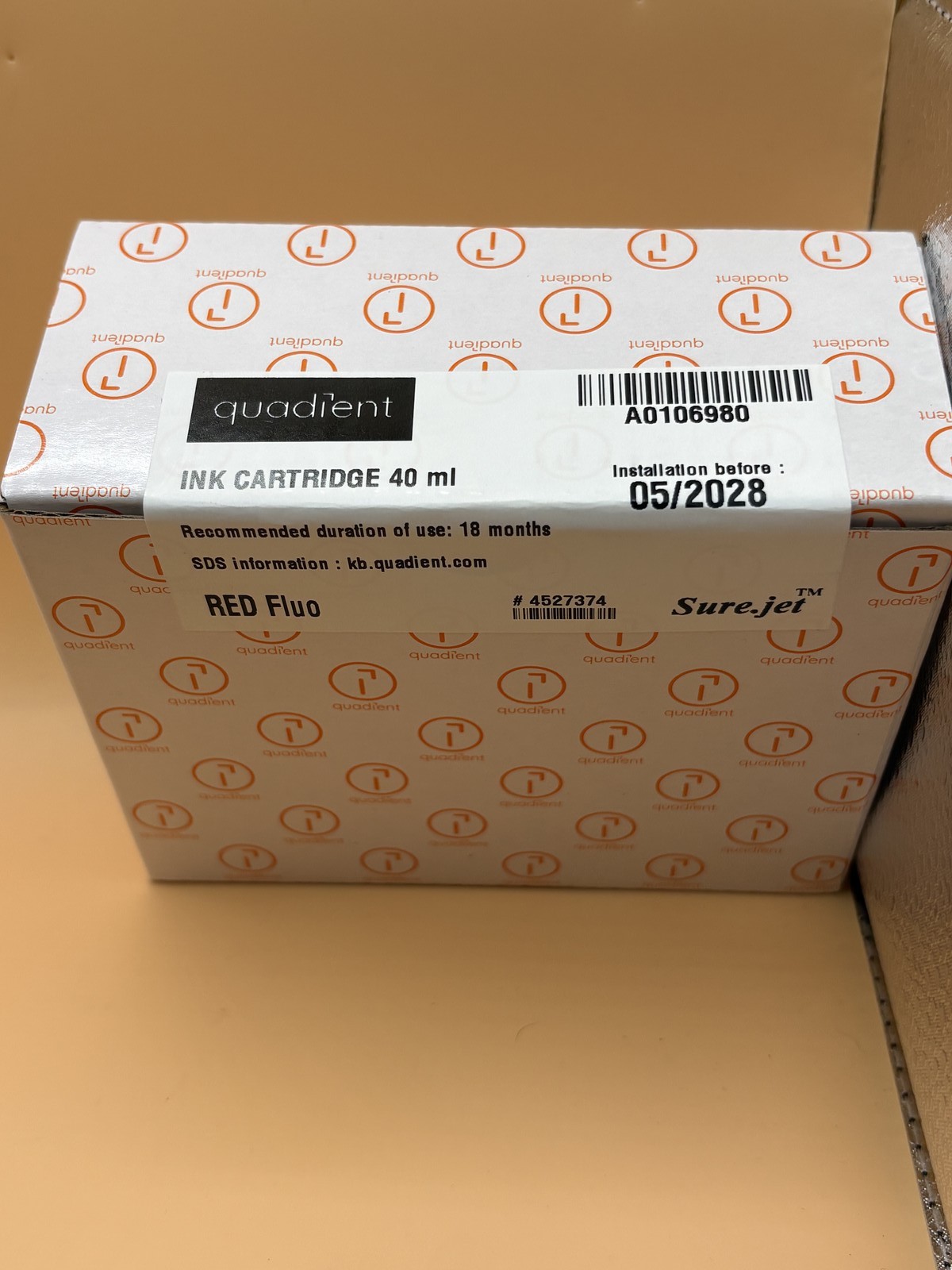 OEM Genuine Quadient Fluorescent Red ink IX 3-5-7 Series Standard Ink -New OEM Genuine Quadient Fluorescent Red ink IX 3-5-7 Series Standard Ink -New