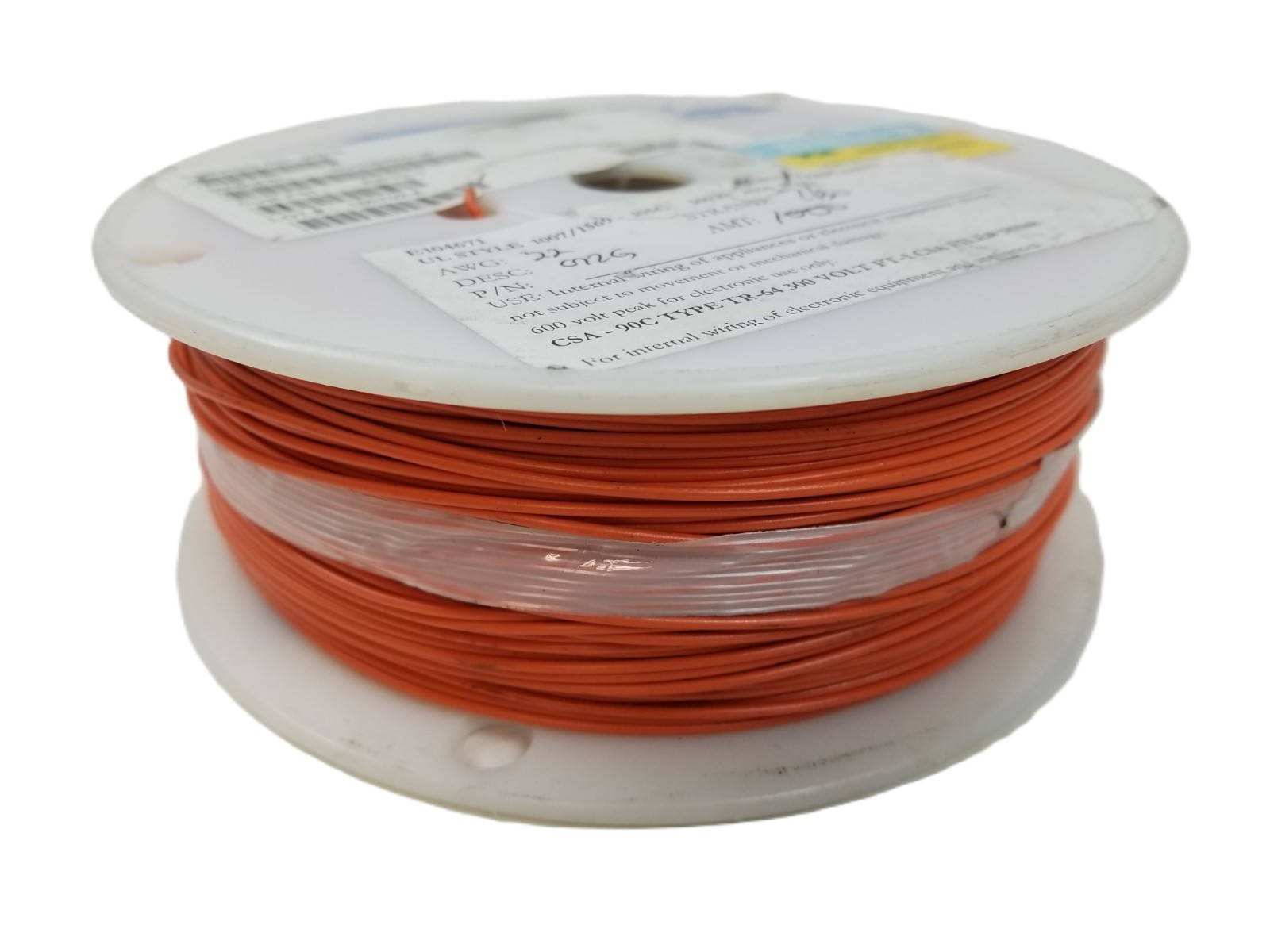 1,000ft AllCable E104671 Hook-Up Wire 22 AWG 300V 7/30 Strand Orange NEW