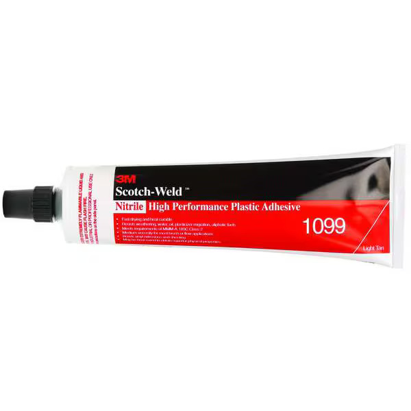 3m Plastic Adhesive, 1099 Series, Tan, 5 oz, Tube 1099 3m 1099 0021200198083 Tan