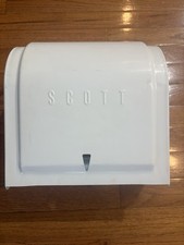 VTG NOS SCOTT Metal White Paper Towel Dispenser Industrial  Direct Feed Type 974 picture