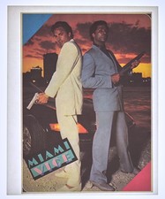 Original VINTAGE 1980s Heat Transfer | Miami Vice Poster picture