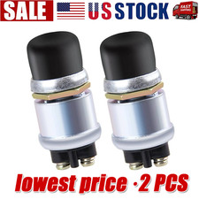 2PCS 12 Volt DC Heavy-Duty Momentary Push-Button 50 Amp Starter Switch picture