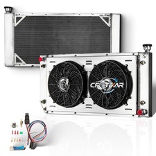 3 Row Upgraded Radiator Shroud Fan Relay for Chevy GMC Truck 5.7L 7.4L V8 44mm picture