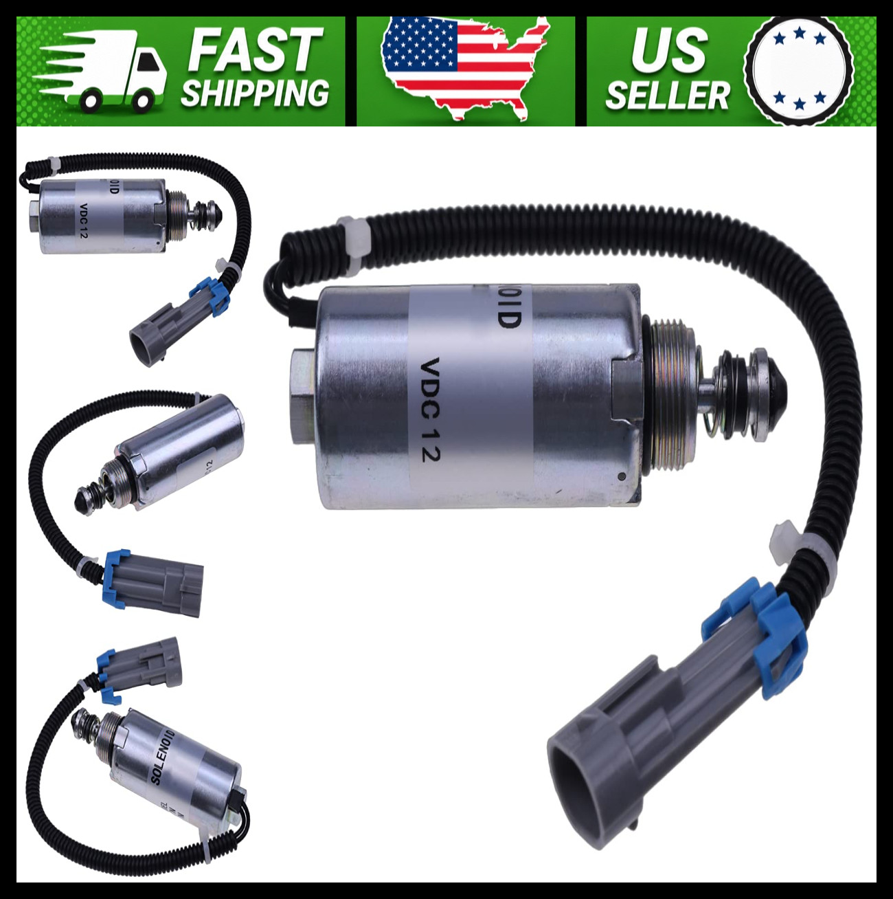 Solarhome Fuel Shutoff Solenoid Compatible with 1994-2005 GM Chevy 6.5L DS