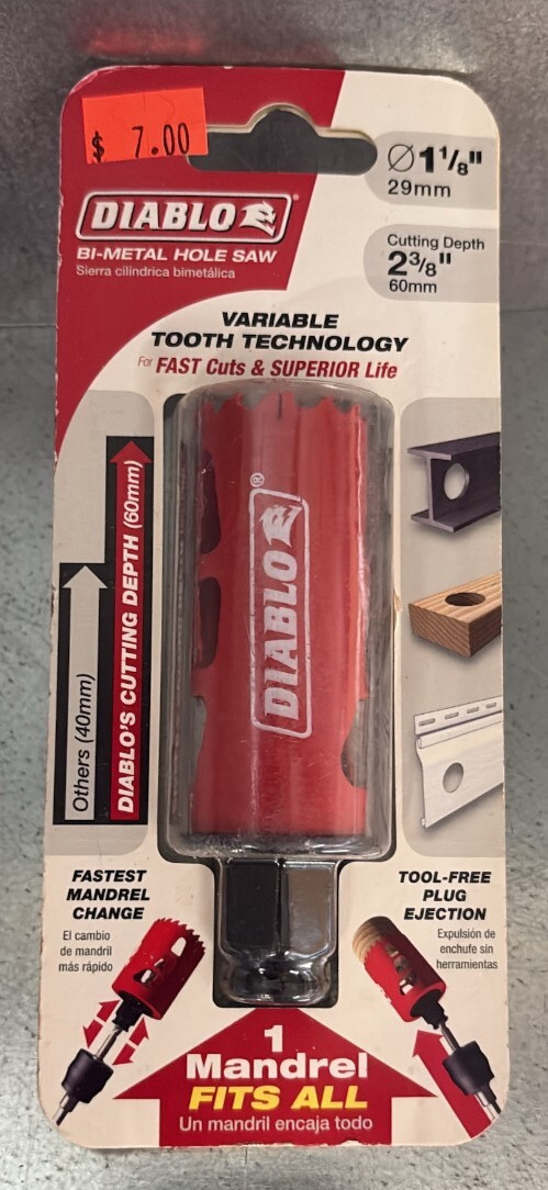 Diablo Tools 1-1/8\