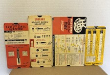 Vintage Screw Selector Lot of 4 (1949-1965) HOLO-KROME/UNBRAKO/KENNAMETAL/SCULLY picture