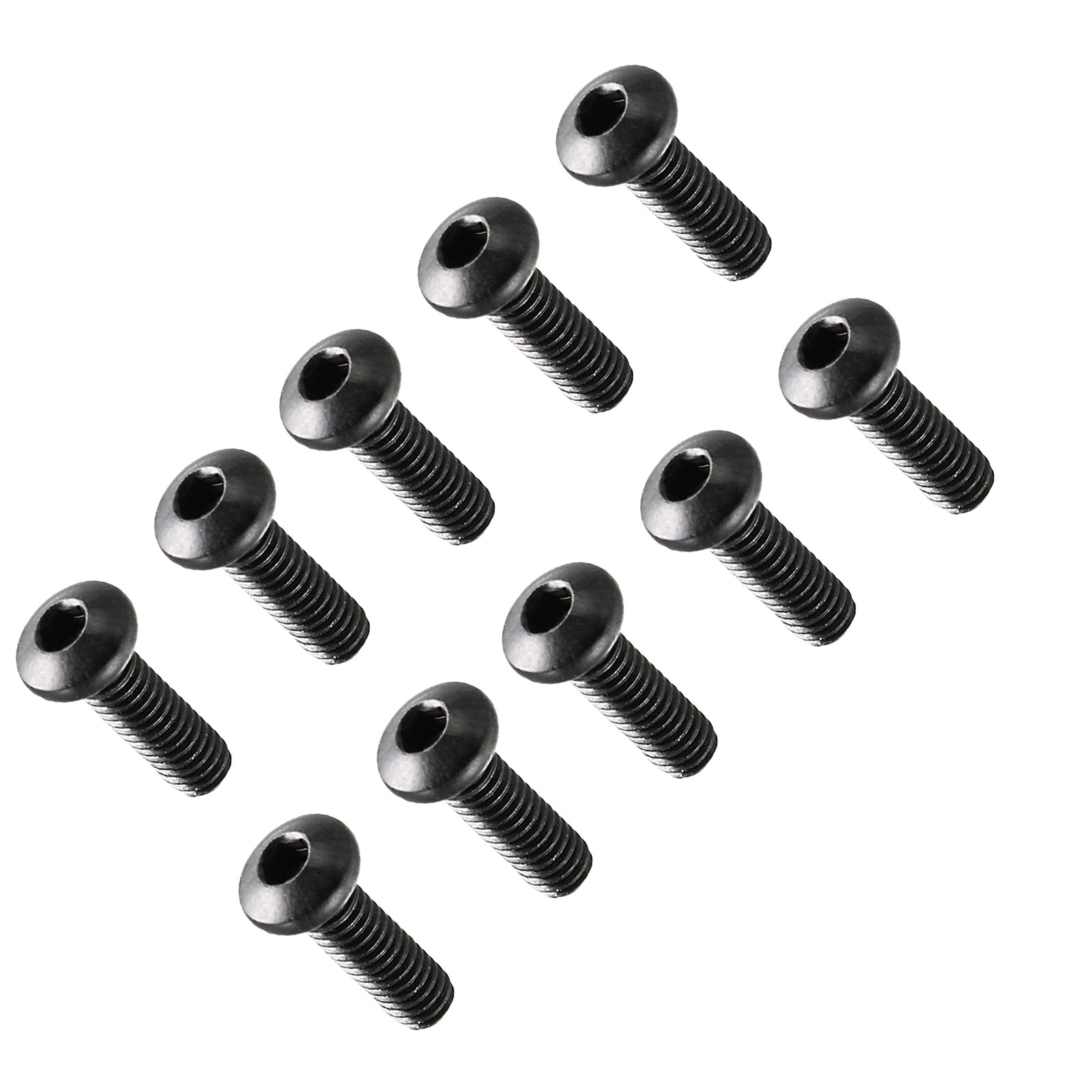 100pcs M2.5x8mm Thread Button Head Hex Socket Cap,Screw Bolt