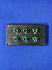 (6 in panel) Leviton Green 15 Series Male Cam Plug Receptacle 125A 15R21-TG picture