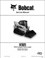 2022 Bobcat T870 Compact Track Loader Service Manual Part No. 7318701 08-22 USB picture