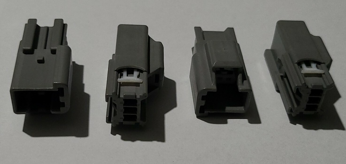 7282-3440-40 male 3 way pin automotive wire harness connectors count of 4 