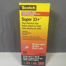 (10 PACK) 3M Scotch Super 33+ Electrical Tape picture