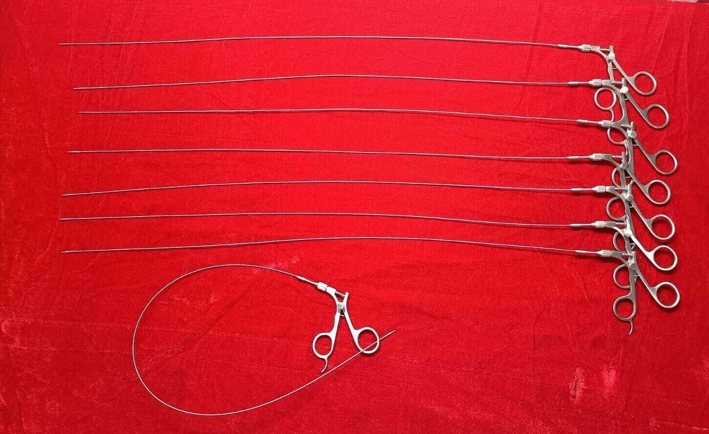 8pc-Hysteroscopy Urology Flexible Grasper 5FR 60cm High Quality Instruments