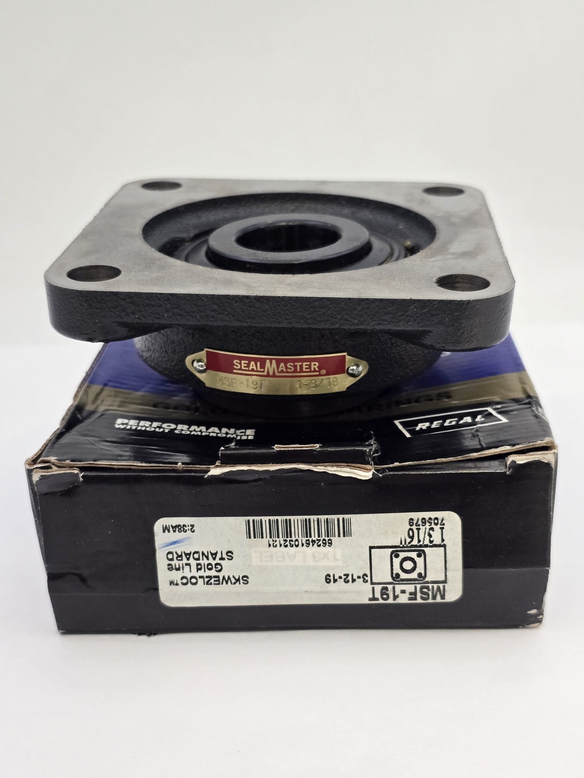 SealMaster MSF-19T Flange-Mount Gold Line Bearings Std 1-3/16\