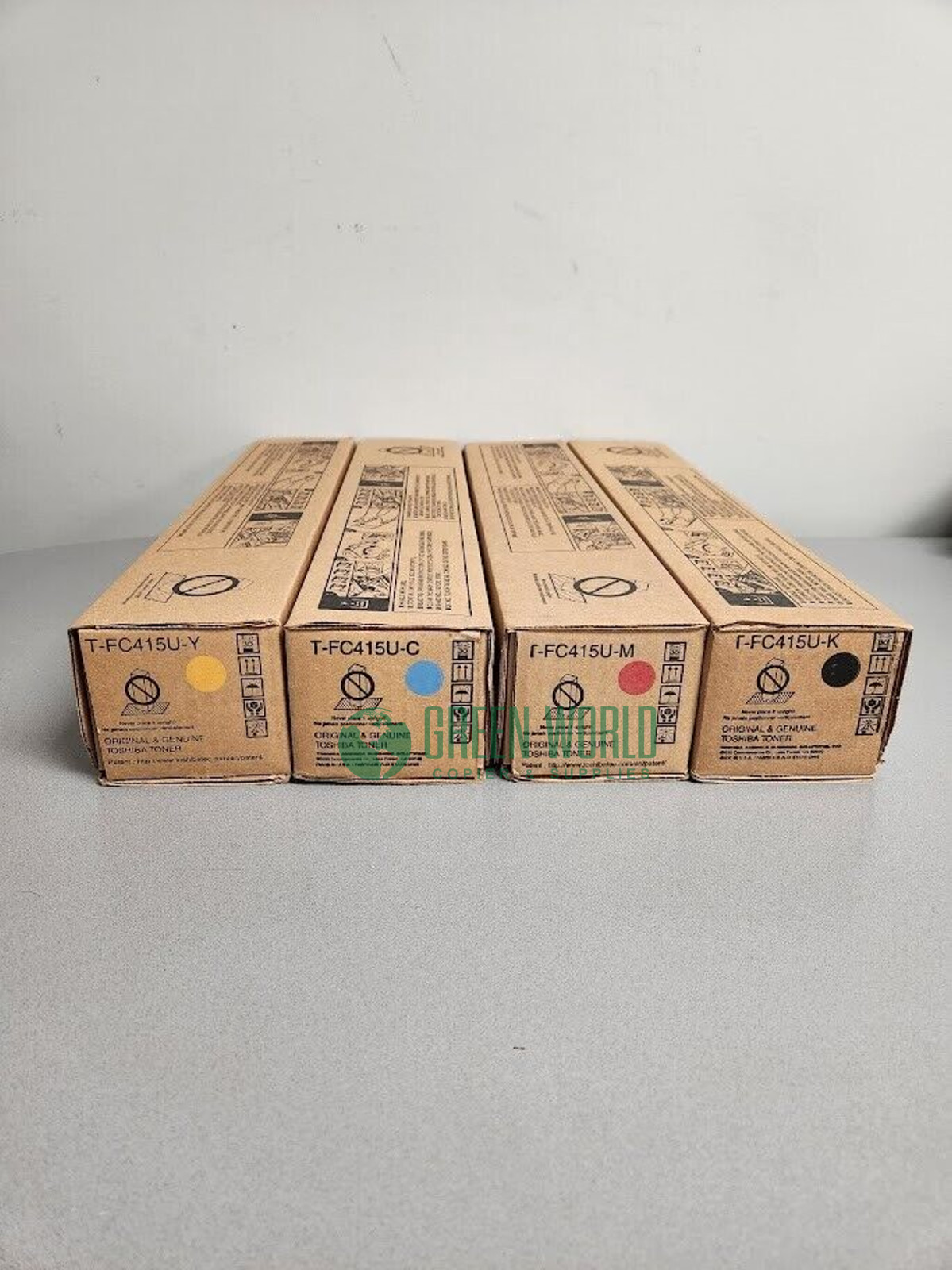 Toshiba T-FC415U set X4 M,C,Y,B Cartridges for eStudio 2515AC to 5015AC Genuine Toshiba T-FC415U set X4 M,C,Y,B Cartridges for eStudio 2515AC to 5015AC Genuine