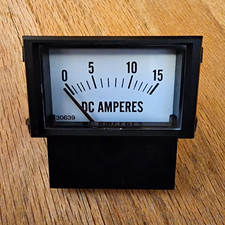 PR18-15 - Amp Meter 0-15A Snap-In for Battery Chargers picture