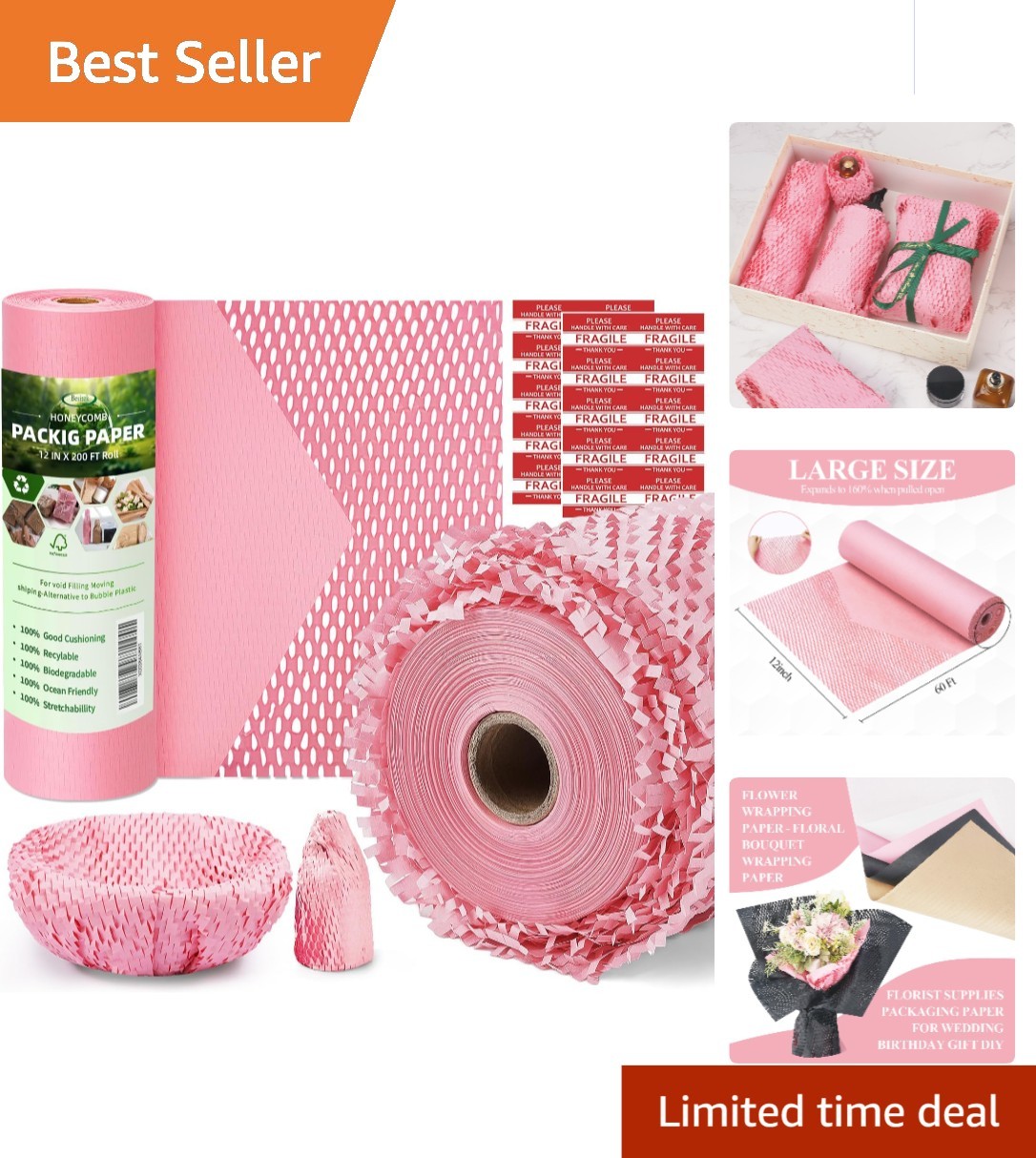Biodegradable Honeycomb Packing Paper - 12\