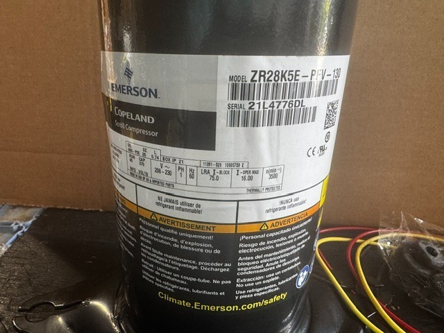 Copeland Compressor ZR28K5E-PFV 208-230/1/60 2.5 TONS R407C